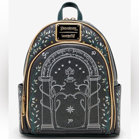 Loungefly Handbags - Loungefly The Lord of the Rings Doors of Durin Glow-in-the-Dark Mini Backpack